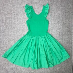 Molo size 5 Sleeveless Dress with Ruffle Shoulders EUC